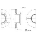 Bremsscheibe mit ABS-Impulsring passend für Meritor,...