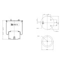 Luftfederbalg mit Stahlkolben passend für DAF