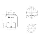 Luftfederbalg mit Stahlkolben passend für DAF