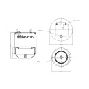 Luftfederbalg mit Stahlkolben passend für DAF