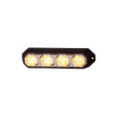 LED Warnleuchte, orange 142,6 x 37,6 x 35,4 mm