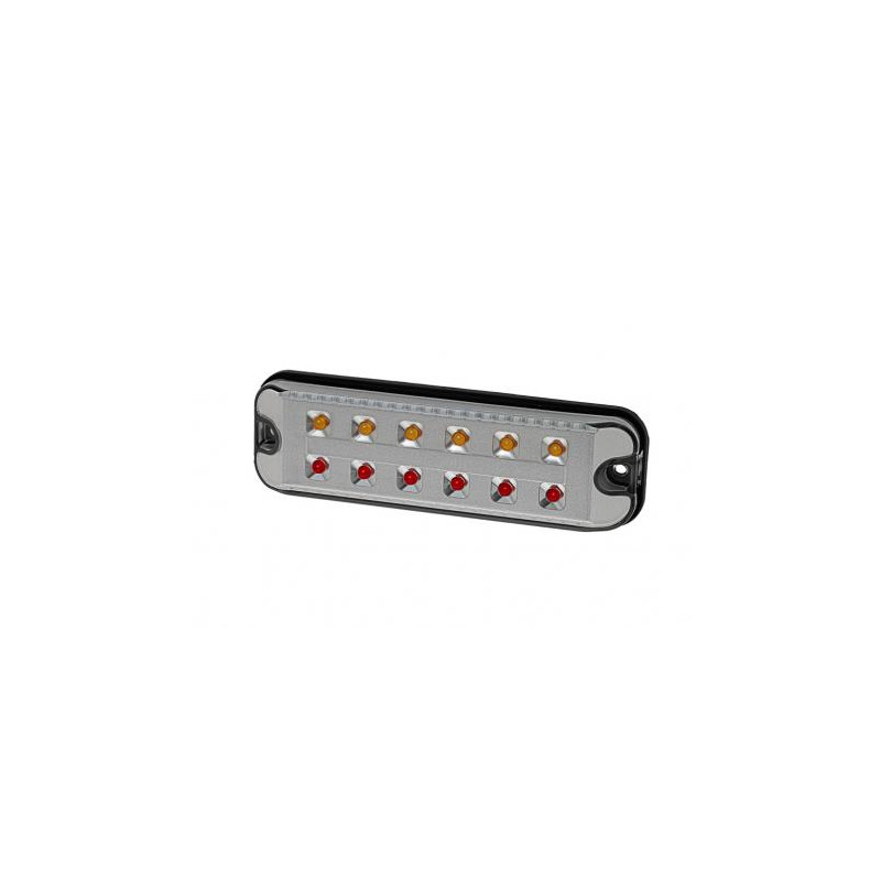 LED Brems-Blink-Schlussleuchte PRO-TWIN-CAN, Aufbauversion, Kabel