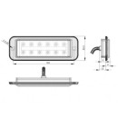 LED Nebelschluss-/Rückfahrleuchte PRO-TWIN-CAN, Einbauversion, Kabel 0,5m, 12/24V, ADR