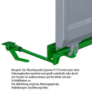 Übertotpunkt-Spanner H 519/300, links, Stahl roh