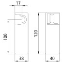 Pendellager H 10 G, links, Stahl roh