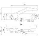 Übertotpunkt-Spanner H 519, seitlich, links, roh,...