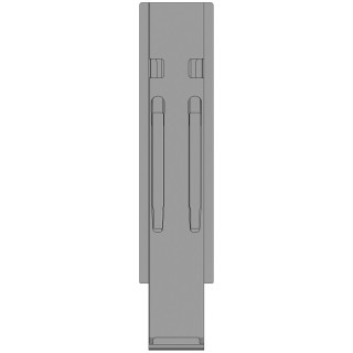 K20 Mittelrunge, Stahl, schwarz KTL, 600 mm, ohne Aufnahme