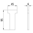 T-Stück K20/K4, für Top-Kupplung 120 mm, Stahl roh