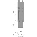 K20 Mittelrunge, Stahl, microZINQ® 5, 500 mm, mit...