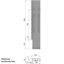 K20 Eckrunge hinten, rechts, microZINQ® 5,600mm,m.Verschluss,DV