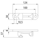 Gegenhalter, rostfrei, zu Spannzapfen 108071415, Ø 22 mm