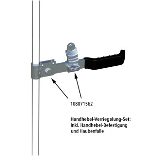 Handhebel-Verriegelungs-Set, verzinkt, für Ø 27 mm Drehstange