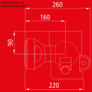 Kipplager 4001 Kugel-Ø 100 mm, Steckbolzenbohrung 30/30 mm