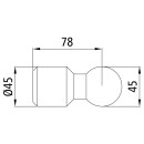 Anschweißkugel 1002, Kugel-Ø 45 mm, mit...