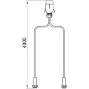 Versorgungskabel, 7-pol. Stecker, 4000 mm, 2x5-pol.Bajonett