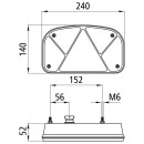 Multipoint II, 12 V, links, 5-pol Baj.,Dreieck,m. KZL unten