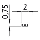 DC-Flachkabel, 2 x 0,75 mm², 200 m Rolle