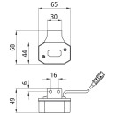 Flexipoint I, 12 V, weiß, 0,50 m, P&R, 90°...