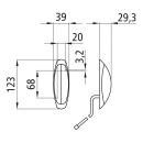 Flexipoint II, 12 V, links/rechts, rot/weiß, 1,80 m, DC