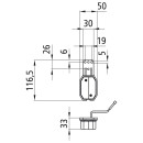 Flexipoint I, 12 V, links, rot/weiß, 0,50 m, DC,...