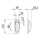 Flexipoint II, 12 V, links/rechts, rt/ws, mit...