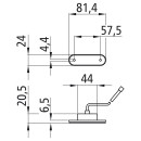 Posipoint II LED, 12/24 V, rot, 0,50 m, DC