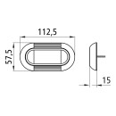 Inpoint III LED, 12/24V, kurz, 0,3m, open end, o. Schalter