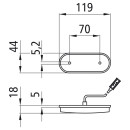 Unipoint LED, 24 V, SML, 0,50 m, P&R, umspritzt, m....