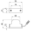 Sidepoint, 24 V, weiß, Kabel 1,50 m, P&R,...