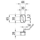 Flexipoint I, 12 V, Positionsleuchte, rot, 0,50 m, DC