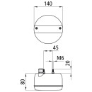 3-Kammerleuchte LED, 24 V, rund, Einfachfunktion, PG11