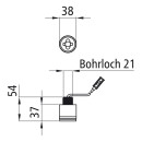 Monopoint II LED, 12/24 V, Posileuchte weiß, hoch,...