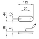 Unipoint LED, 24 V, SML, 0,50 m, 3-pol. ASS, umspritzt