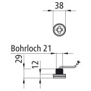 Monopoint II LED, 12/24 V, Posileuchte grün, flach,...