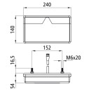 MultiLED II, 12/24 V, li, hoch, 0,5 m, 7-pol. ASS, mit...