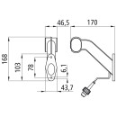 Superpoint II, 24 V, links, 0,5 m, 2-pol. ASS