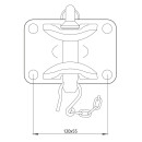 Abschleppkupplung GM 103, Anhängelast 25 t, 120 x 55 mm