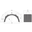 HR-Kotflügel H-PE 40.1280.20-IKK SG, PP-EPDM