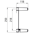 Alu Unterfahrschutz Typ 563040, elox., 2400 mm, 3-Kammer-Rundl.