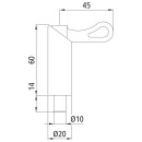 Federriegel S 1014 N, Ø 10 mm, Hub 14 mm,...