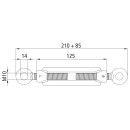 Spannschloss, verzinkt, M 10, mit 2 Ösen