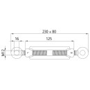 Spannschloss, verzinkt, M 12, mit 2 Ösen