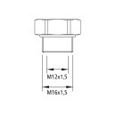 Reduzierstück M16 x 1,5/M12 x 1,5