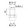 Schottstutzen M22 x 1,5/M16 x 1,5/M22 x 1,5, Gewindelänge 24 mm