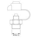 Prüfanschluss M16 x 1,5, ISO 3583