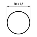 Planenrohr, Stahl verzinkt, 7300 mm, Ø 50 x 1,5 mm