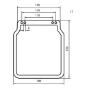 PKW-Schmutzfänger 200 x 230 mm (1 Paar) ,ohne Logo