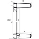 Alu Unterfahrschutz,Typ 563040, 2400 mm, RAL 9010