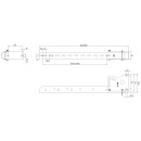 Suer Halter für Seitenanfahrschutz 710 mm lang