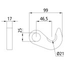 Schließhaken, entspricht H 120 A/25, für...